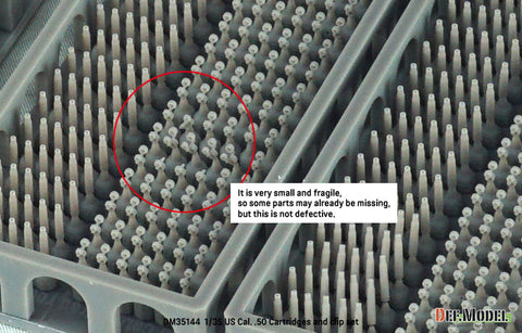 DEFモデル DM35144 1/35 アメリカ 50口径弾・クリップセット (各250個)