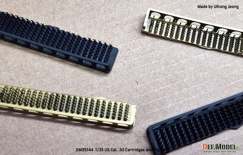 DEFモデル DM35144 1/35 アメリカ 50口径弾・クリップセット (各250個)