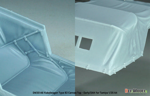 DEFモデル DM35146 1/35 キューベルワーゲン Type82 幌セット 初期/ドイツアフリカ軍団 (タミヤ用)