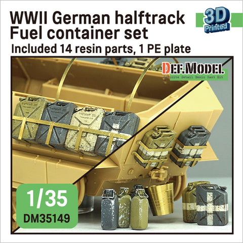 DEFモデル DM35149 1/35 WWII ドイツ Sd.Kfz.251C/D型 燃料用ジェリカンラックセット (アカデミー/ ドラゴン/ AFVクラブ用)