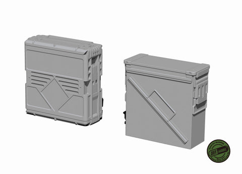 DEFモデル DM35152 1/35 アメリカ M242 ブッシュマスター 弾薬箱セット (10個,デカール付き)