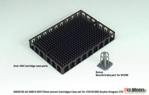 DEFモデル DM35155 1/35 アメリカ XM813 ブッシュマスターII 30mm機関砲 30x173mm弾 空薬莢セット マズルブレーキ付(M1296 ストライカー ドラゴン/ 他キット用)