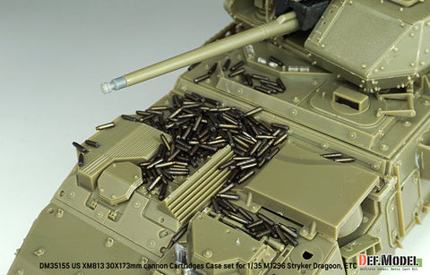 DEFモデル DM35155 1/35 アメリカ XM813 ブッシュマスターII 30mm機関砲 30x173mm弾 空薬莢セット マズルブレーキ付(M1296 ストライカー ドラゴン/ 他キット用)