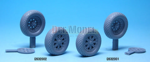 DEFモデル DS32002 1/32 F4U コルセア 自重変形メインタイヤ 2 (タミヤ用)