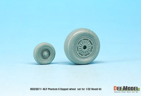 DEFモデル DS32007 1/32 F-4E/F ファントムII 自重変形タイヤ (レベル用)