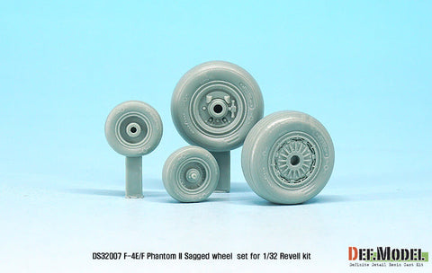 DEFモデル DS32007 1/32 F-4E/F ファントムII 自重変形タイヤ (レベル用)