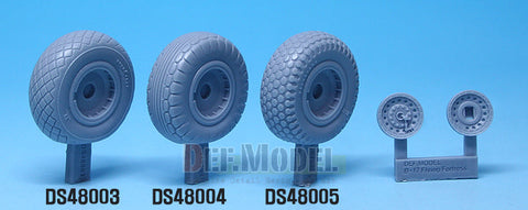 DEFモデル DS48005 1/48 B-17F/G フライングフォートレス 自重変形タイヤ 3 (レベル用)
