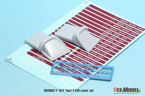 DEFモデル DS48007 1/48 F-5E/F タイガーII FOD カバーセット (AFVクラブ用)