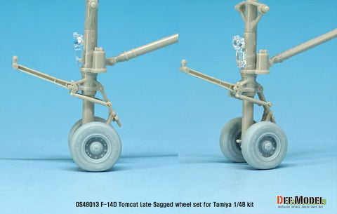 DEFモデル DS48013 1/48 グラマン F-14D トムキャット 自重変形タイヤ 後期タイプ (タミヤ用)