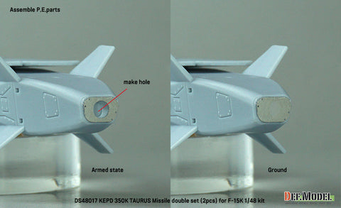 DEFモデル DS48017 1/48 KEPD 350K TAURUS ミサイル ダブルセット (2個入り) (F-15K用)
