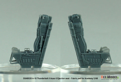 DEFモデル DS48020 1/48 A-10 サンダーボルトII 自重変形タイヤセット 機関砲砲口付 (布パッド) (アカデミー用)