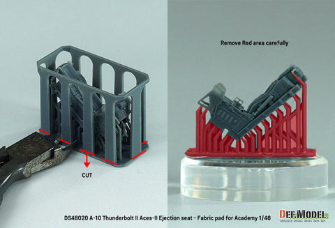 DEFモデル DS48020 1/48 A-10 サンダーボルトII 自重変形タイヤセット 機関砲砲口付 (布パッド) (アカデミー用)