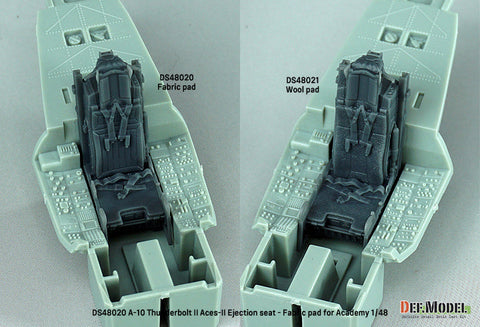 DEFモデル DS48020 1/48 A-10 サンダーボルトII 自重変形タイヤセット 機関砲砲口付 (布パッド) (アカデミー用)