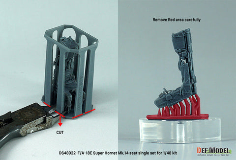DEFモデル DS48022 1/48 F/A-18E スーパーホーネット Mk.14イジェクションシート 単座(モンモデル/ハセガワ 他キット用)