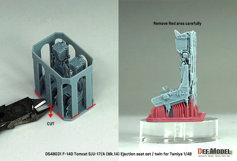 DEFモデル DS48031 1/48 F-14D トムキャット SJU-17/A (Mk.14用) イジェクションシート(タミヤ用)