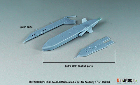 DEFモデル DS72001 1/72 韓国 KEPD350K タウルスミサイルセット(アカデミー F-15K用)