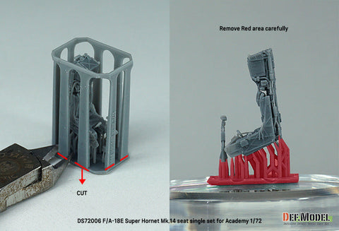 DEFモデル DS72006 1/72 F/A-18E スーパーホーネット Mk.14 イジェクションシート (アカデミー用)