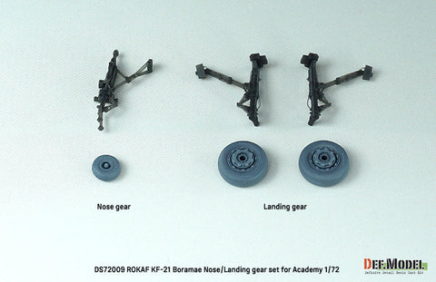 DEFモデル DS72009 1/72 韓国空軍 KF-21 ポラメ ランディングギアセット (アカデミー用)