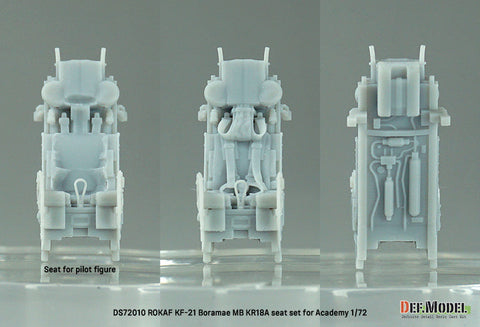 DEFモデル DS72010 1/72 韓国空軍 KF-21 ポラメ MB KR18A イジェクションシート (アカデミー用)