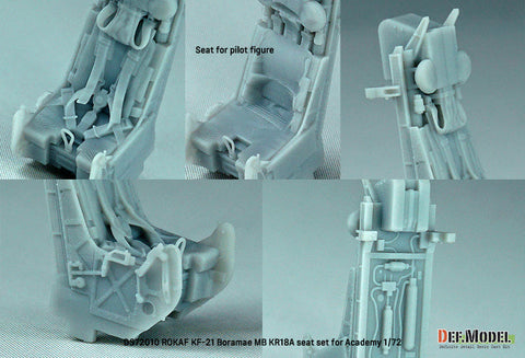 DEFモデル DS72010 1/72 韓国空軍 KF-21 ポラメ MB KR18A イジェクションシート (アカデミー用)