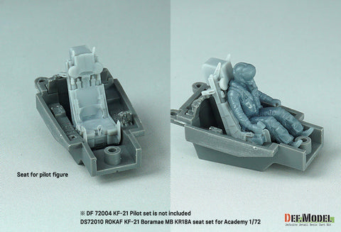 DEFモデル DS72010 1/72 韓国空軍 KF-21 ポラメ MB KR18A イジェクションシート (アカデミー用)