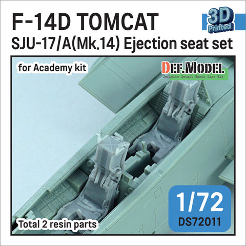 DEFモデル DS72011 1/72 F-14D トムキャット SJU-17/A (Mk.14) イジェクションシート (アカデミー用)