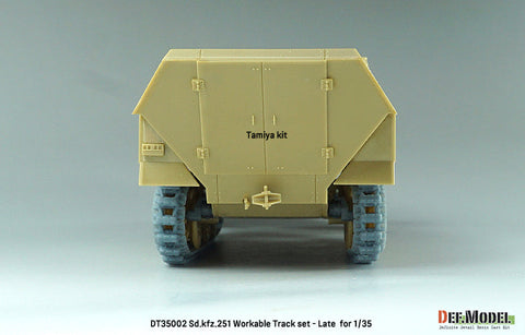 DEFモデル DT35002 1/35 WWII ドイツ Sd.kfz.251用後期型可動履帯セット (各社対応)