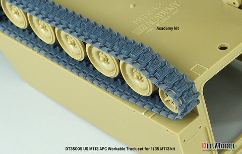 DEFモデル DT35006 1/35 アメリカ M113 APC 可動履帯セット- ダメージ表現入りパッド (各社対応)
