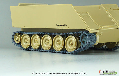 DEFモデル DT35006 1/35 アメリカ M113 APC 可動履帯セット- ダメージ表現入りパッド (各社対応)