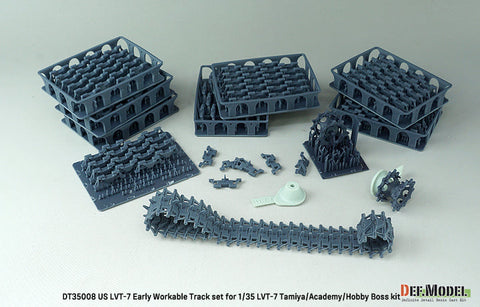 DEFモデル DT35008 1/35 アメリカ LVT-7 初期型 可動履帯セット(各社対応)