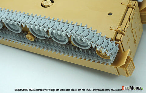 DEFモデル DT35009 1/35 アメリカ M2/M3 ブラッドレー APC ビッグフット 可動履帯セット(各社対応)