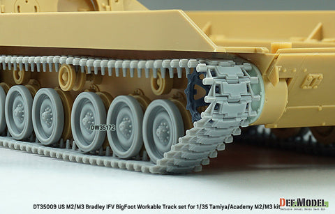 DEFモデル DT35009 1/35 アメリカ M2/M3 ブラッドレー APC ビッグフット 可動履帯セット(各社対応)