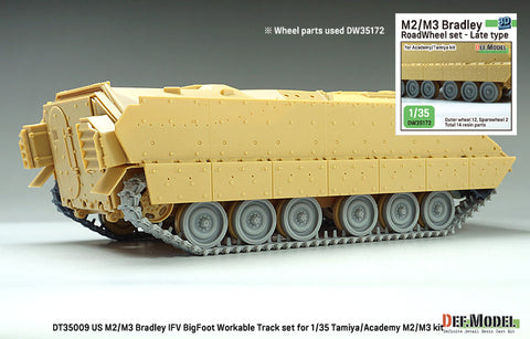 DEFモデル DT35009 1/35 アメリカ M2/M3 ブラッドレー APC ビッグフット 可動履帯セット(各社対応)