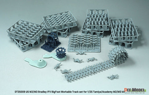 DEFモデル DT35009 1/35 アメリカ M2/M3 ブラッドレー APC ビッグフット 可動履帯セット(各社対応)