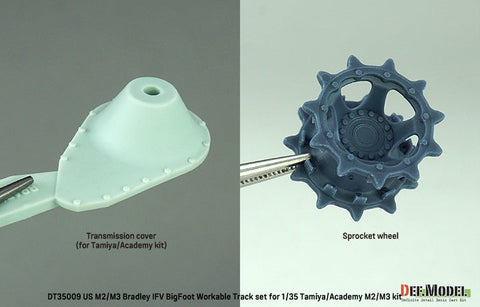 DEFモデル DT35009 1/35 アメリカ M2/M3 ブラッドレー APC ビッグフット 可動履帯セット(各社対応)