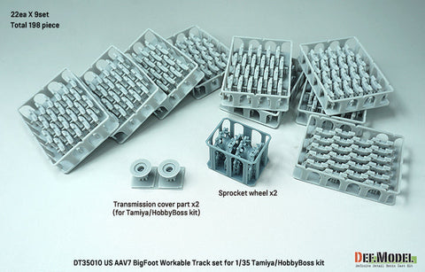 DEFモデル DT35010 1/35 アメリカ AAVP7 ビッグフット 可動履帯セット(各社対応)