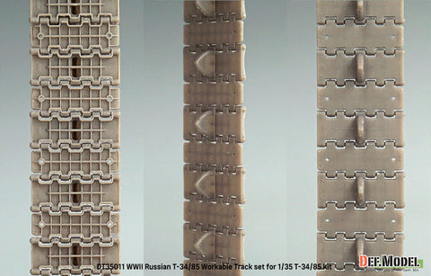 DEFモデル DT35011 1/35 ロシア T-34/85 可動履帯セット(各社対応)