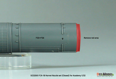 DEFモデル DZ32001 1/32 F/A-18A/B/C/D ホーネット用排気ノズル クローズ(アカデミー用)