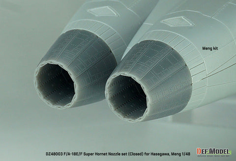 DEFモデル DZ48003 1/48 F/A-18E/F スーパーホーネット 排気ノズル クローズ(ハセガワ/ モンモデル 用)
