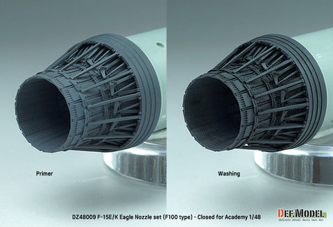 DEFモデル DZ48009 1/48 F-15E/K イーグル F100タイプ 排気ノズル クローズ(アカデミー用)