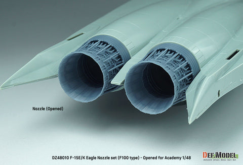 DEFモデル DZ48010 1/48 F-15E/K イーグル F100タイプ 排気ノズル オープン (アカデミー用)