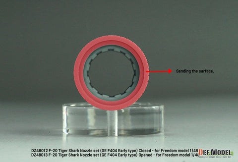 DEFモデル DZ48012 1/48 F-20 タイガーシャーク GE YF404-100 排気ノズル クローズ(フリーダムモデル用)