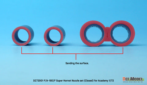DEFモデル DZ72001 1/72 F/A-18E/F/G スーパーホーネット用排気ノズル クローズ (アカデミー用)