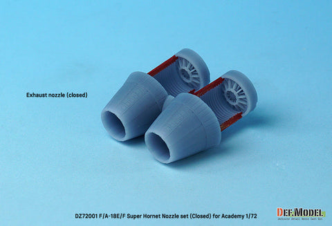 DEFモデル DZ72001 1/72 F/A-18E/F/G スーパーホーネット用排気ノズル クローズ (アカデミー用)