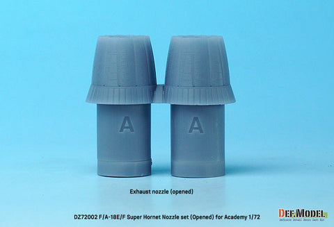 DEFモデル DZ72002 1/72 F/A-18E/F/G スーパーホーネット用排気ノズル オープン(アカデミー用)