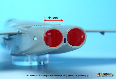 DEFモデル DZ72002 1/72 F/A-18E/F/G スーパーホーネット用排気ノズル オープン(アカデミー用)