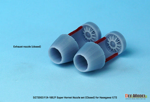 DEFモデル DZ72003 1/72 F/A-18E/F/G スーパーホーネット用排気ノズル クローズ(ハセガワ用)
