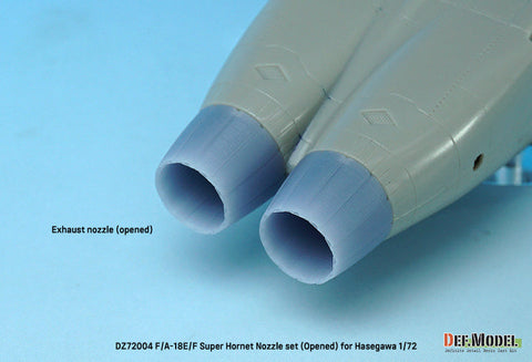 DEFモデル DZ72004 1/72 F/A-18E/F/G スーパーホーネット用排気ノズル オープン(ハセガワ用)