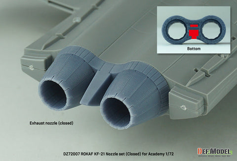 DEFモデル DZ72007 1/72 韓国空軍 KF-21 ポラメ 排気ノズル クローズ (アカデミー用)