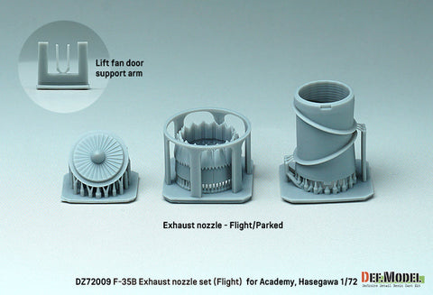 DEFモデル DZ72009 1/72 1/72 F-35B ライトニングII 排気ノズル 飛行状態 (アカデミー/ ハセガワ用)